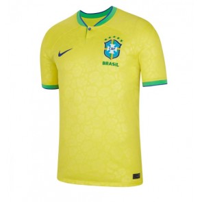 Brasilien Replika Hjemmebanetrøje VM 2022 Kortærmet